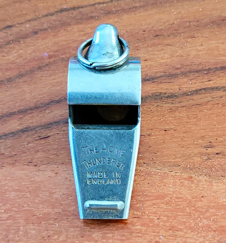Acme thunderer police whistle - police,