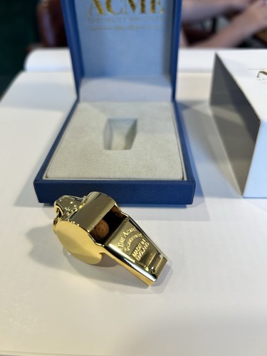 Acme gold plated whistle made - gold,