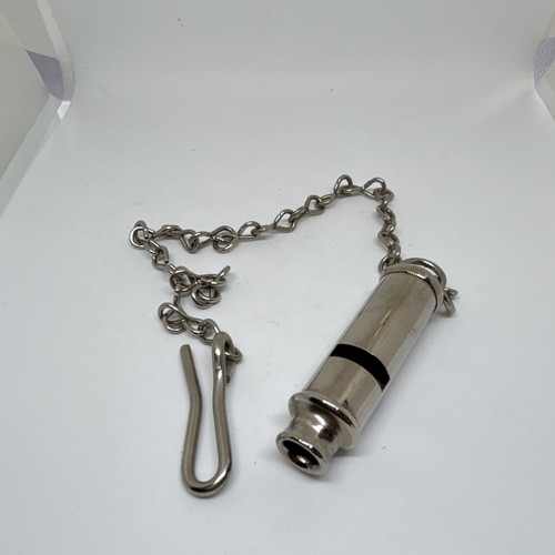 Metal police style whistle - police-style,