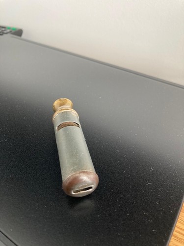 Vintage metal signal whistle - metal,