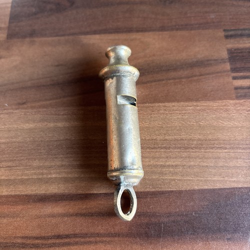 Antique police whistle - whistle, brass