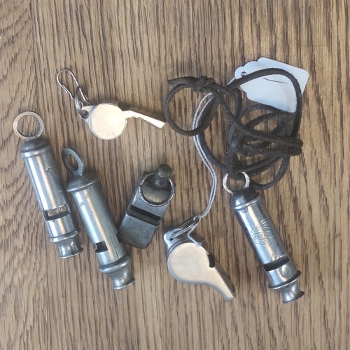 Vintage metal whistles - 6,