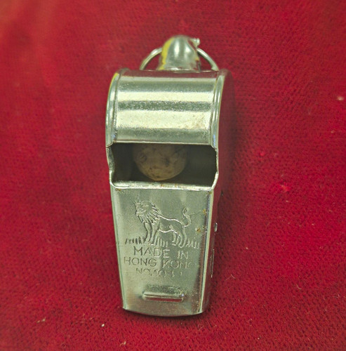 Police metal whistles keyring - police,