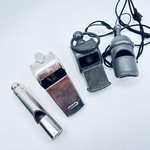 Vintage metal whistles - vintage,