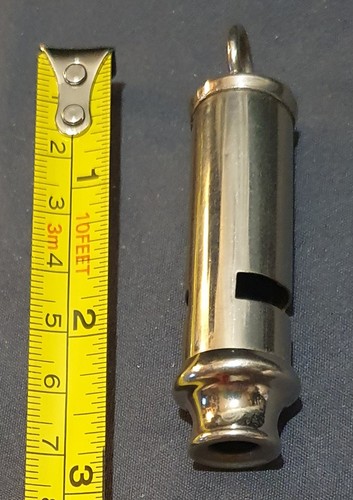 Vintage silver tube whistle - vintage,